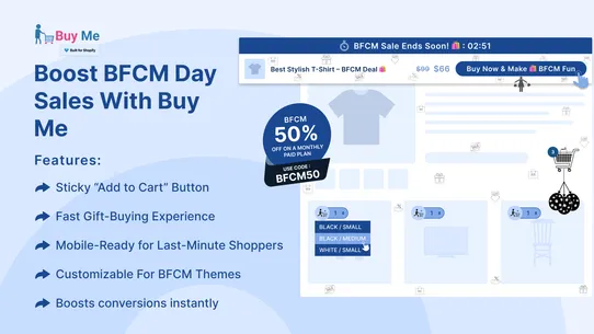 Buy Me ‑ Sticky Buy Button screenshot