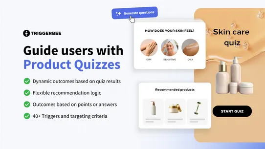 Triggerbee Popups, Quiz, Forms screenshot