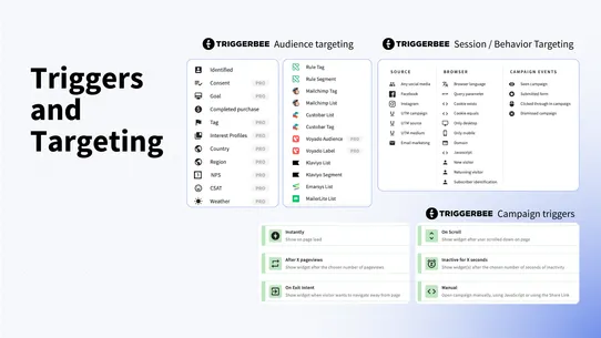 Triggerbee Popups, Quiz, Forms screenshot