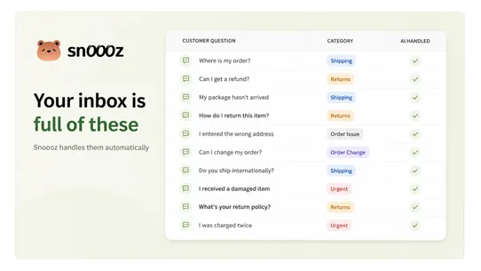Snoooz AI screenshot