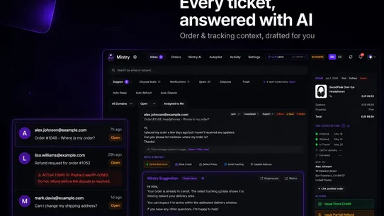 Mintry AI Support &amp; Disputes screenshot