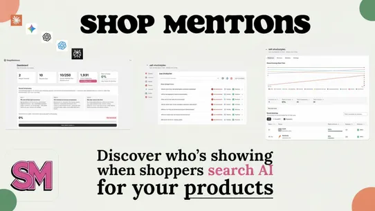 Shop Mentions screenshot