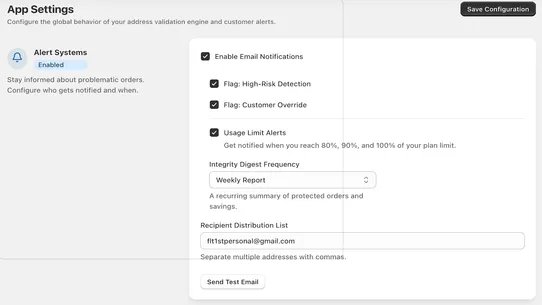 ShipSure ‑ Address Validation screenshot
