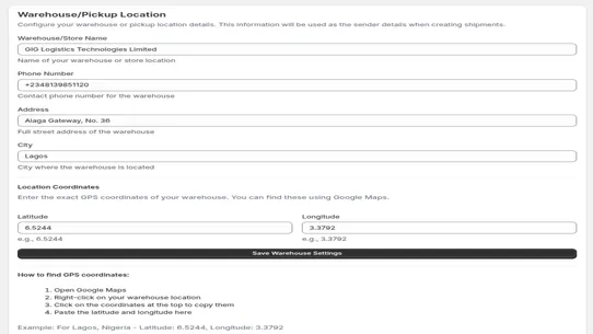 GIG Logistics Delivery screenshot