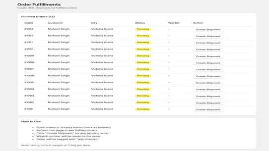 GIG Logistics Delivery screenshot