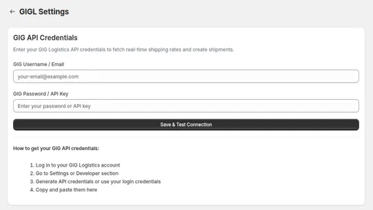 GIG Logistics Delivery screenshot