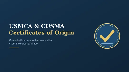 OriginCert: USMCA &amp; CUSMA screenshot