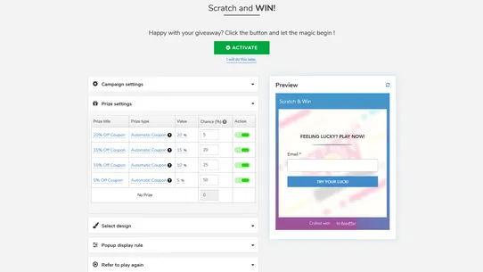 Apps Mav: Scratch and WIN! screenshot