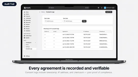 CheckGuard ‑ Terms Checkbox screenshot