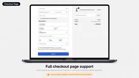 CheckGuard ‑ Terms Checkbox screenshot