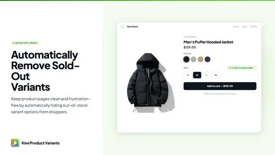 Kiwi Product Variants &amp; Swatch screenshot