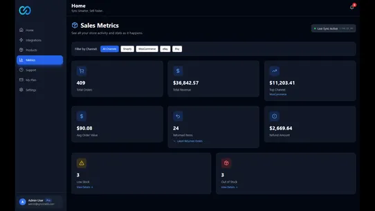 SyncLink66 Inventory Manager screenshot