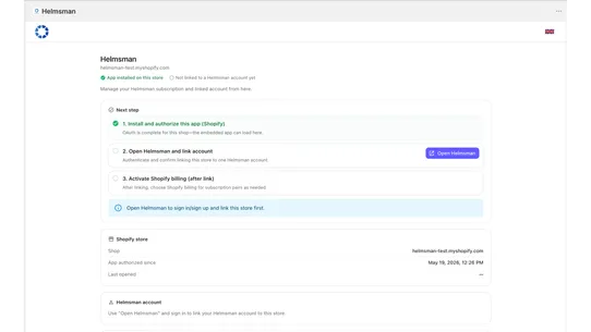 Helmsman screenshot