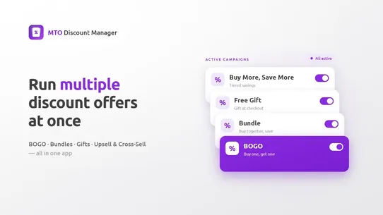 MTO Discount Manager screenshot