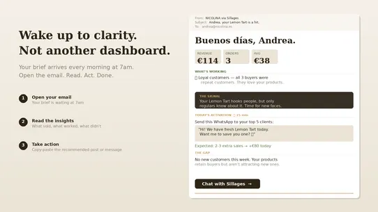 Sillages ‑ AI Daily Report screenshot