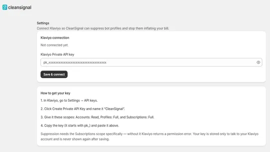 CleanSignal: Fake Bot Cleanup screenshot