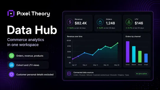 Pixel Theory Data Hub screenshot