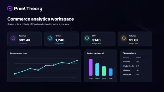 Pixel Theory Data Hub screenshot