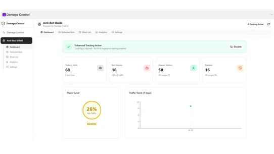 Damage Control ‑ Risk Monitor screenshot