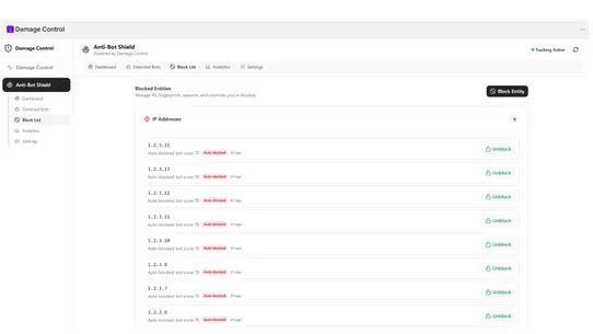 Damage Control ‑ Risk Monitor screenshot