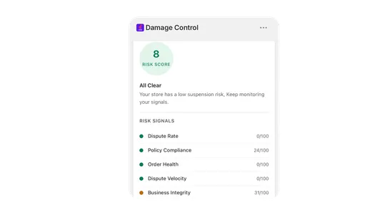 Damage Control ‑ Risk Monitor screenshot