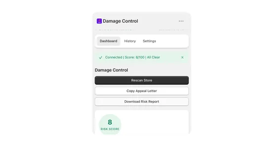 Damage Control ‑ Risk Monitor screenshot