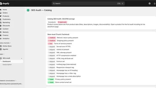AI SEO Audit screenshot