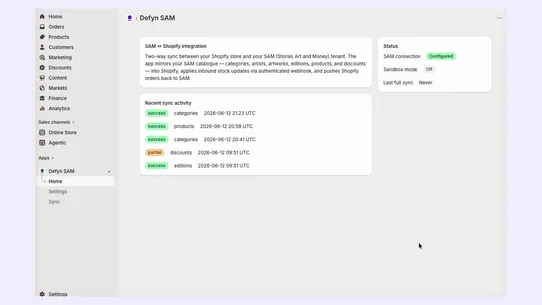 Defyn SAM screenshot