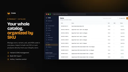 Crate WMS screenshot