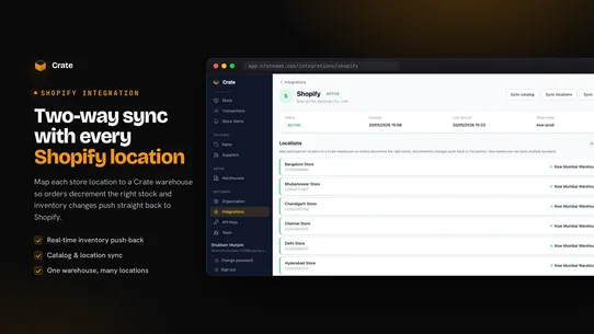 Crate WMS screenshot