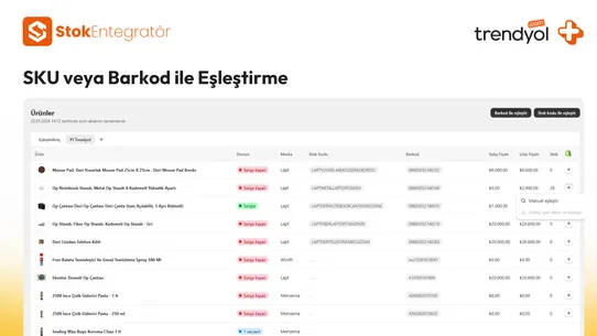 Stok Entegratör screenshot
