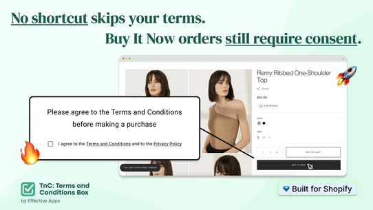 TnC: Terms and Conditions Box screenshot