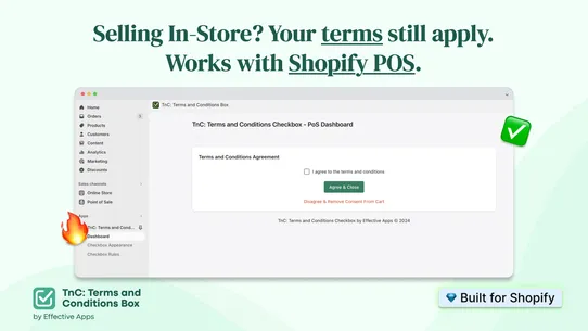 TnC: Terms and Conditions Box screenshot