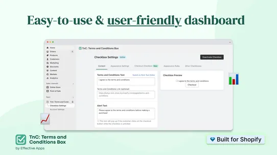 TnC: Terms and Conditions Box screenshot