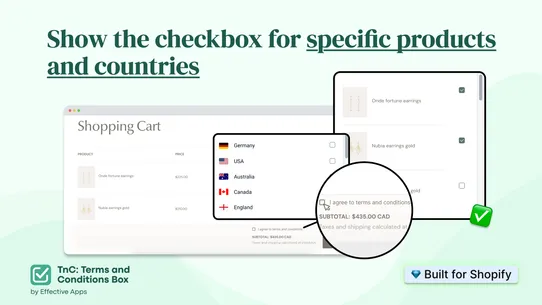 TnC: Terms and Conditions Box screenshot