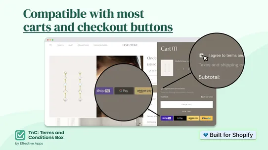 TnC: Terms and Conditions Box screenshot