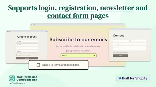 TnC: Terms and Conditions Box screenshot
