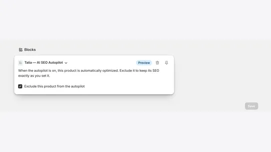 Talia ‑ AI SEO Autopilot screenshot