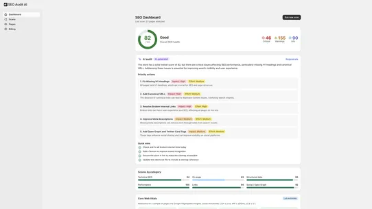 SEO Audit AI screenshot