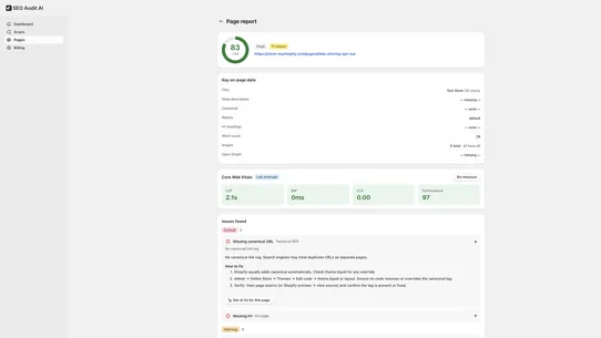 SEO Audit AI screenshot
