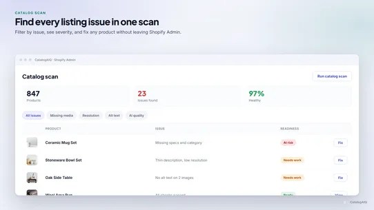 CatalogAIQ | AI Scan and Fix screenshot