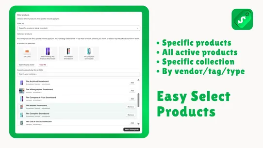 BPE ‑ Bulk  Price Editor screenshot