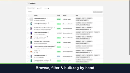 Upatra: Bulk &amp; Auto Tagging screenshot