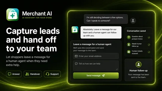 Merchant AI: Chatbots &amp; Agents screenshot