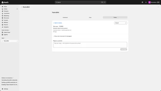 NuovaBot screenshot