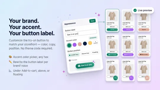 TryOnIA: AI Virtual Try‑On screenshot