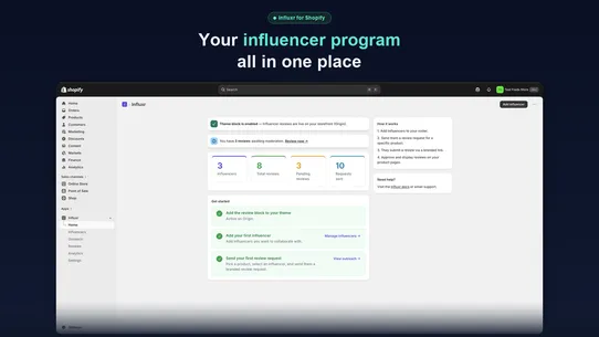 Influxr screenshot
