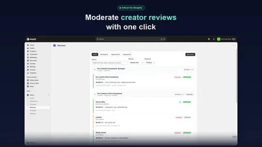 Influxr screenshot