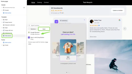 Google Reviews by Nexprix screenshot