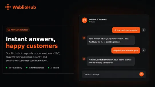 WeblioHub: AI Chatbot screenshot